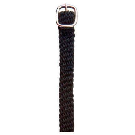 CORREA ESPUELA INGLESA HH NYLON GRUESA NEGRO CON HEBILLA (PAR)