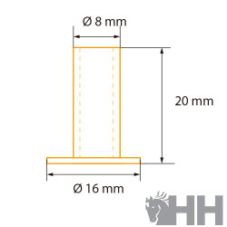 REMACHE HISPANO FARRIER PARA PLANTILLAS LATON