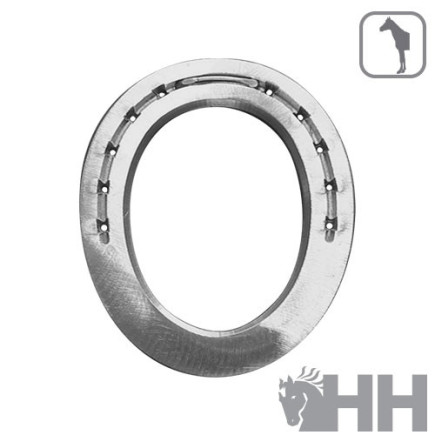 HERRADURA COLLEONI ALUMINIO UPBBB HUEVO PLANA 3 PESTAÑAS DELANTERA (PAR)