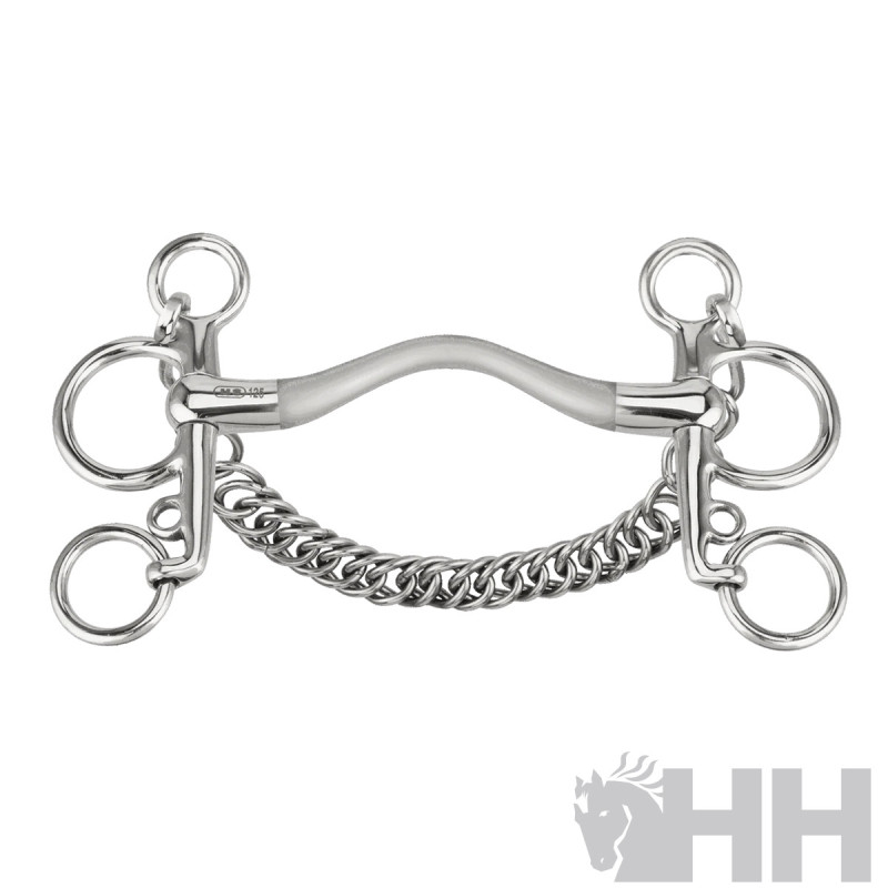 BOCADO SPRENGER SATINOX PELHAM PIERNA 4,5cm EMBOCADURA PUENTE