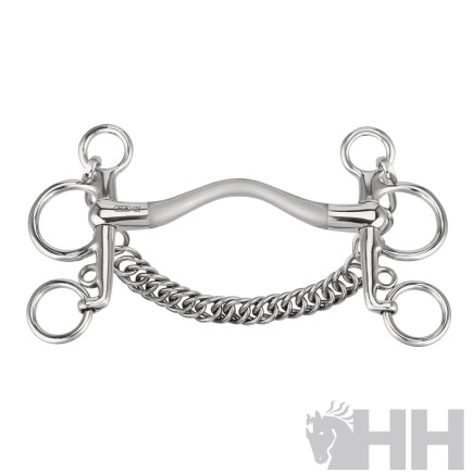 BOCADO SPRENGER SATINOX PELHAM PIERNA 4,5cm EMBOCADURA PUENTE