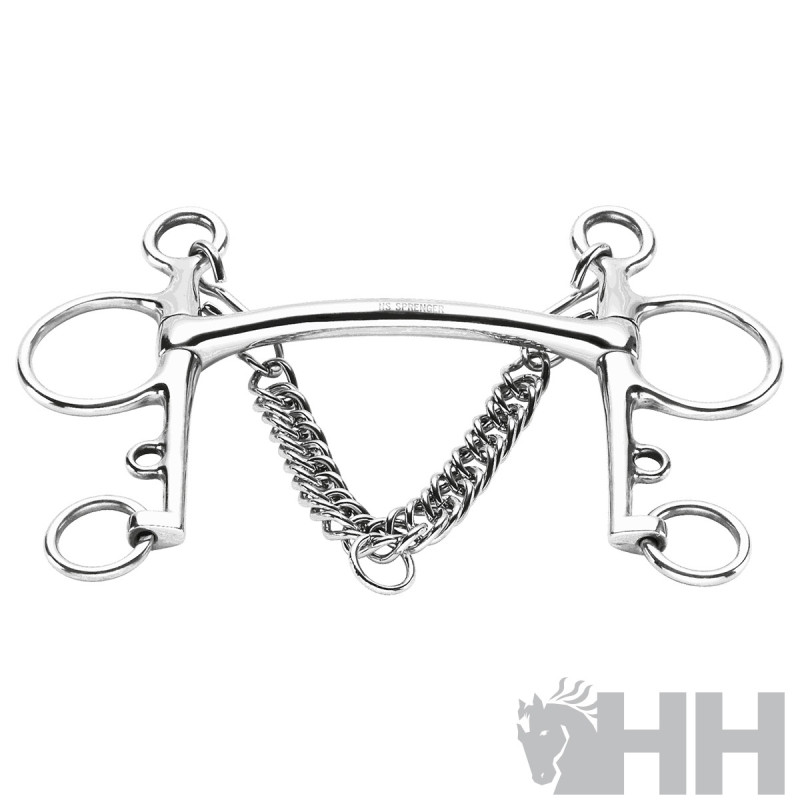 BOCADO SPRENGER BASIC PELHAM PIERNA 7cm EMBOCADURA RECTA