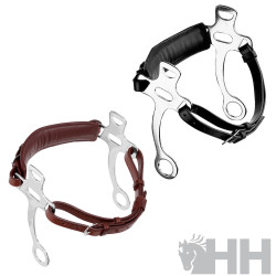 BOCADO SPRENGER BASIC HACKAMORE CORTO ACERO INOXIDABLE HS MUSEROLA/CADENILLA CUERO