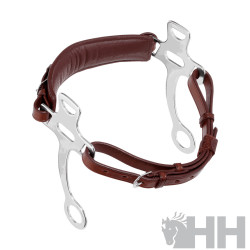 BOCADO SPRENGER BASIC HACKAMORE CORTO ACERO INOXIDABLE HS MUSEROLA/CADENILLA CUERO