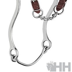 BOCADO SPRENGER BASIC HACKAMORE LARGO MUSEROLA CADENA FORRADA DE GOMA