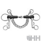 BOCADO SPRENGER BASIC PELHAM PIERNA 7cm EMBOCADURA GOMA PARTIDO SIMPLE