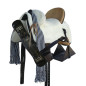 SILLA VAQUERA DE REJONEO PROFESIONAL COMPLETA + PETRAL